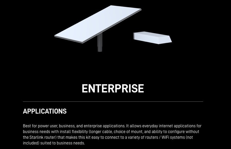 Starlink Enterprise flat kit